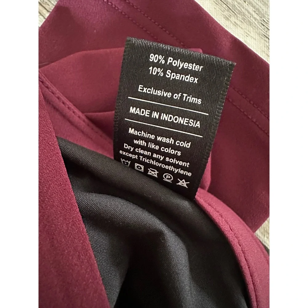 Public Rec Pants Mens 32x29 (Tag 32/32) Workday 5 Pocket Chino‎ Stretch Burgandy